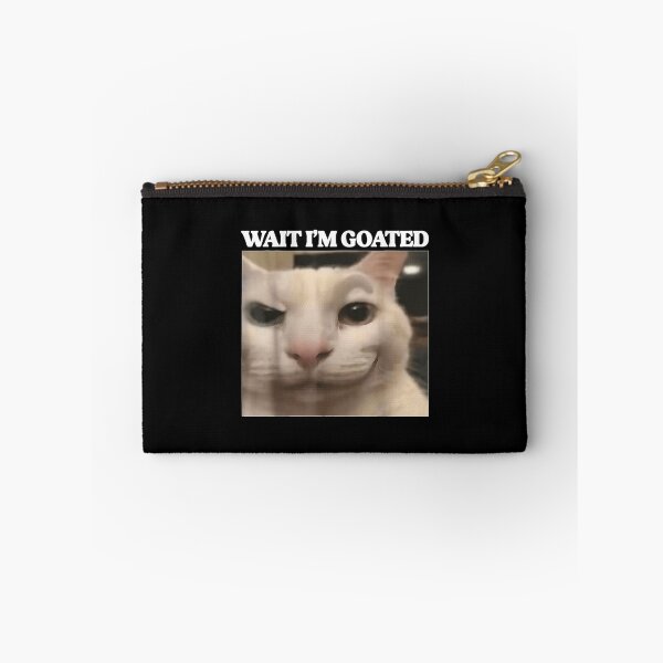 Item preview, Wait I'm Goated Cat Funny Silly Cat Staring Cat Funny Meme  designed and sold by NgumohaLanke.