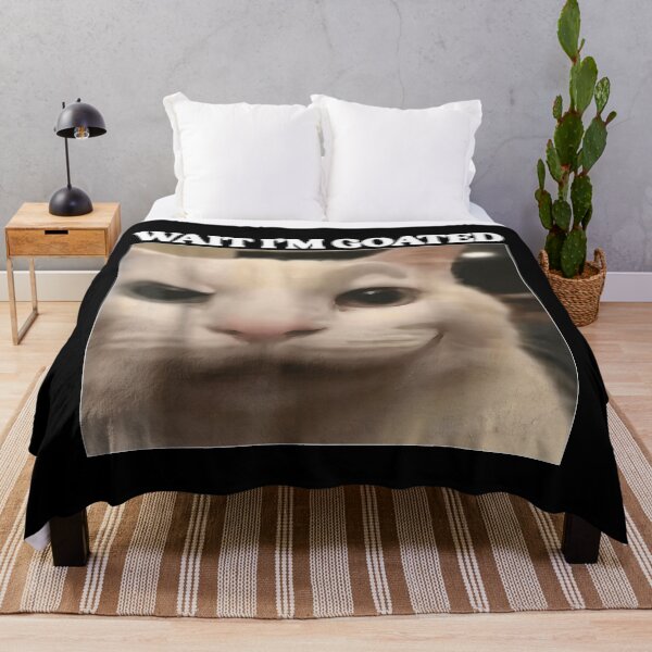 Item preview, Wait I'm Goated Cat Funny Silly Cat Staring Cat Funny Meme designed and sold by NgumohaLanke.