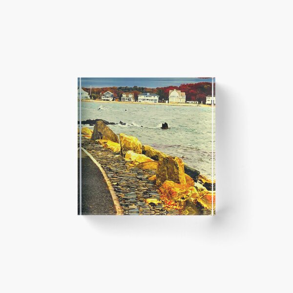 Item preview, Compo Beach Westport, CT (Blue) Sam's Seascape Series designed and sold by GiftsbyNaomi.