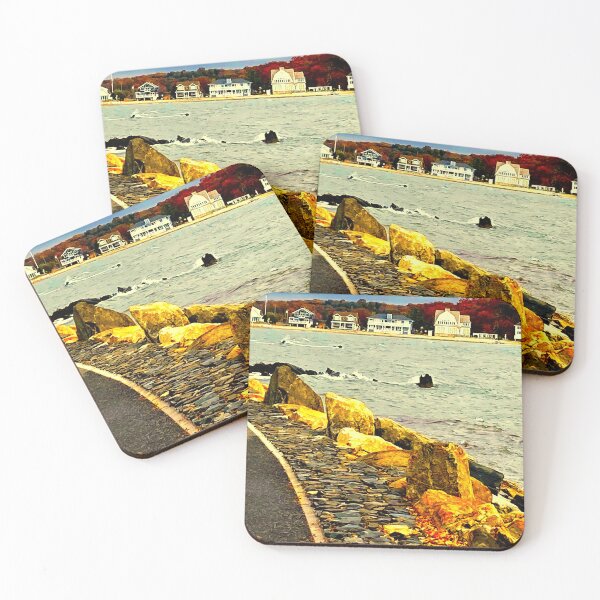 Item preview, Compo Beach Westport, CT (Blue) Sam's Seascape Series designed and sold by GiftsbyNaomi.