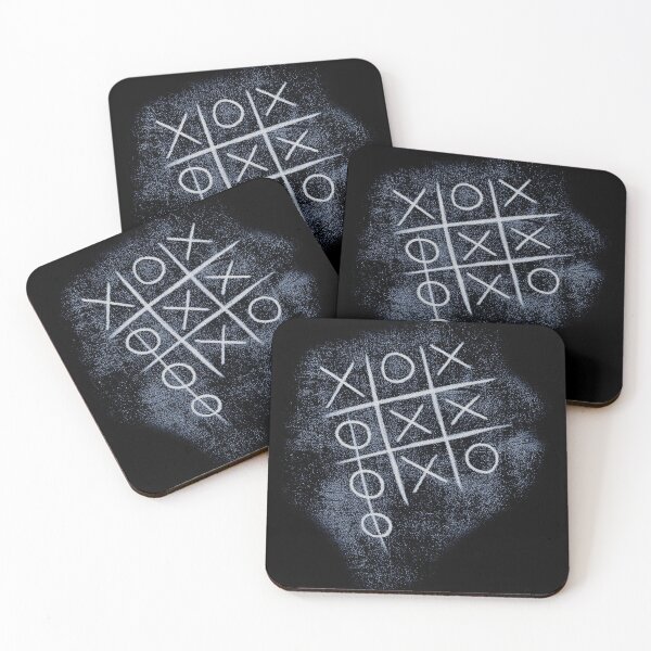 Item preview, Dark Tic Tac Toe Chalkboard Grid Game Art designed and sold by tamicantik47.
