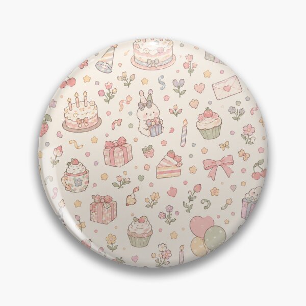 Item preview, Cute Pastel Birthday Party Seamless Pattern designed and sold by ellinnur.