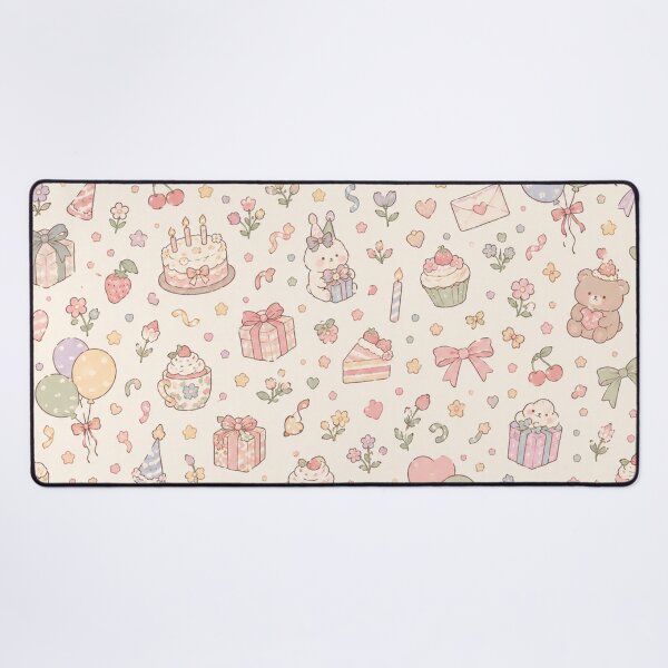 Item preview, Cute Pastel Birthday Party Seamless Pattern designed and sold by ellinnur.