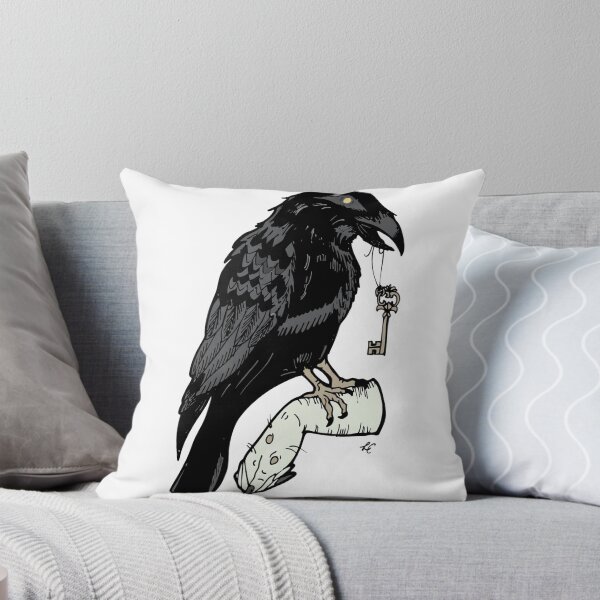 Item preview, Crow With Key Necklace Raven Keeper Secret Key designed and sold by Lauraacox-Art.
