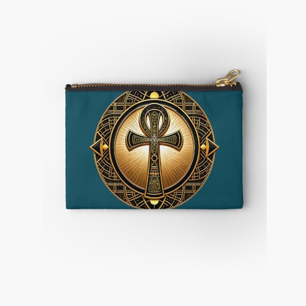 Item preview, Ancient Egyptian Ankh Symbol with Intricate Geometric Design - African Spirituality Art designed and sold by 'VARI'.
