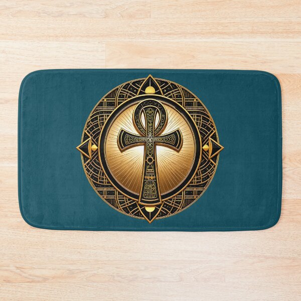 Item preview, Ancient Egyptian Ankh Symbol with Intricate Geometric Design - African Spirituality Art designed and sold by 'VARI'.
