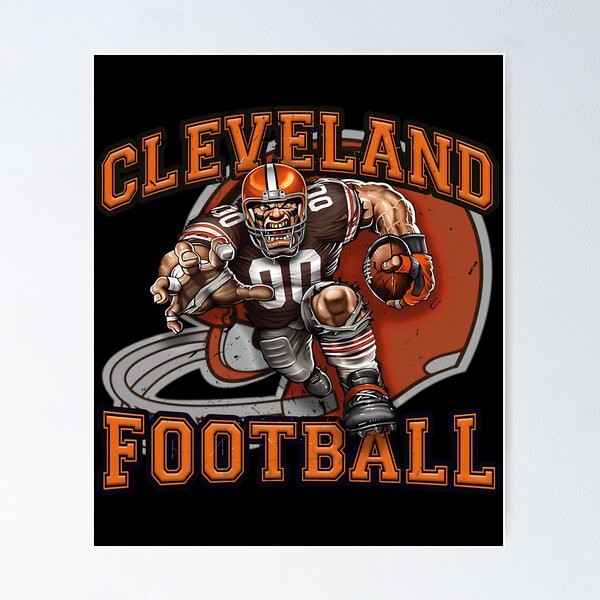 Aperçu de l'œuvre Football de Cleveland créée et vendue par midsco.