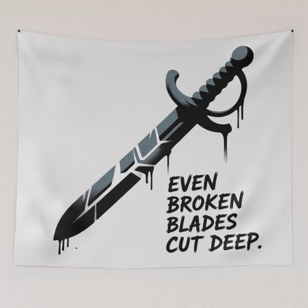 Item preview, Banksy Sword - Even broken blades cut deep designed and sold by 123ks.