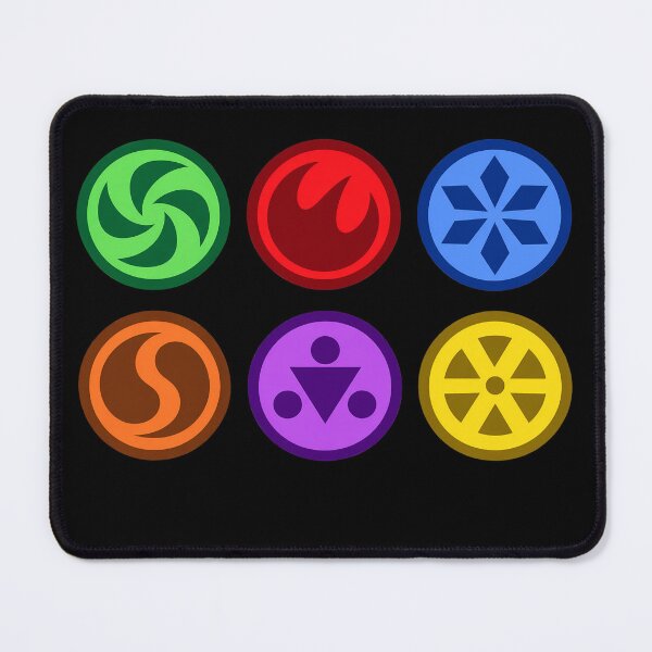 Item preview, Six Colorful Element Emblem Icons - Medallions 3 designed and sold by Eddiepublic.