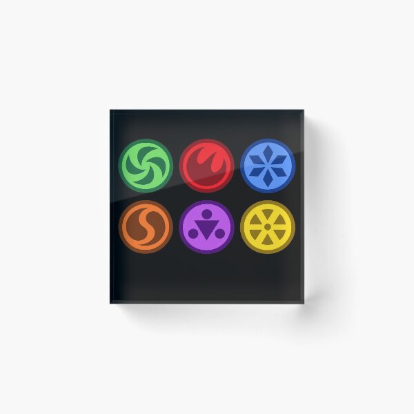 Item preview, Six Colorful Element Emblem Icons - Medallions 3 designed and sold by Eddiepublic.