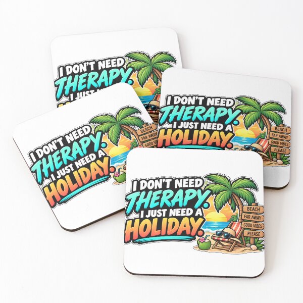 Item preview, I Don't Need Therapy I Just Need A Holiday Design designed and sold by Kenzie & Co.