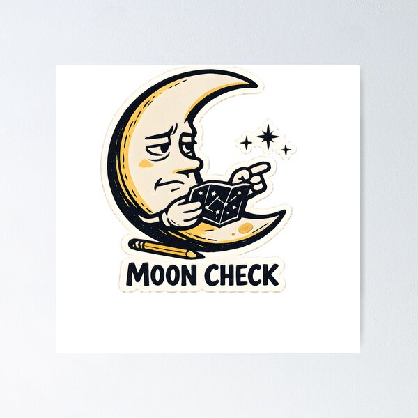 Item preview, Moon Check Funny Astronomy Stargazing T-Shirt designed and sold by Naviora.