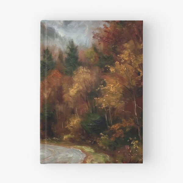 Item preview, Mountain Road in Autumn designed and sold by RedPeaStudio.