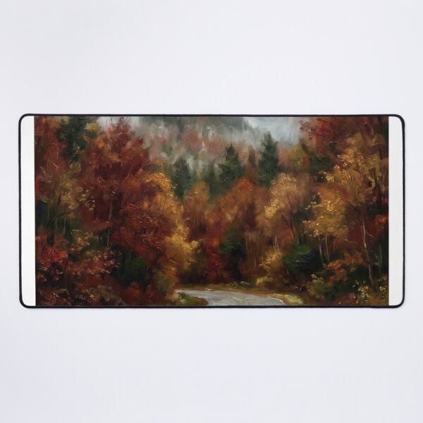 Item preview, Mountain Road in Autumn designed and sold by RedPeaStudio.