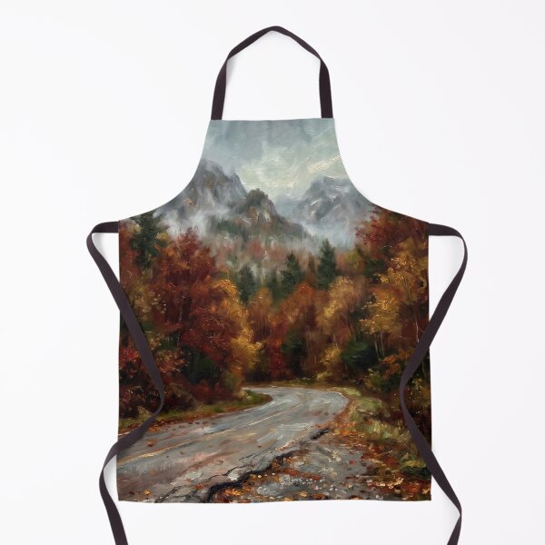 Item preview, Mountain Road in Autumn designed and sold by RedPeaStudio.