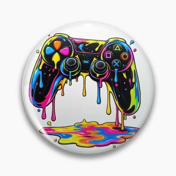Item preview, Neon Drip Gaming Controller Sticker designed and sold by PRIME4YOU.