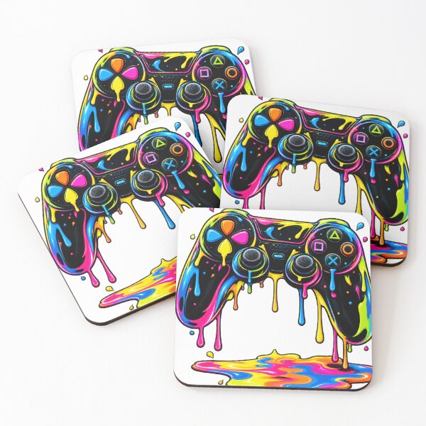 Item preview, Neon Drip Gaming Controller Sticker designed and sold by PRIME4YOU.