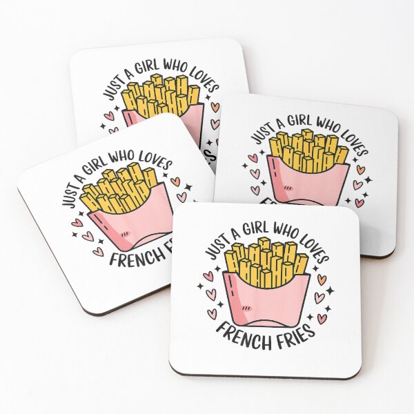 Item preview, Fries Lover Just A Girl Who Loves French Fries Fast Food T-Shirt designed and sold by Magoya Store ⭐⭐⭐⭐⭐.