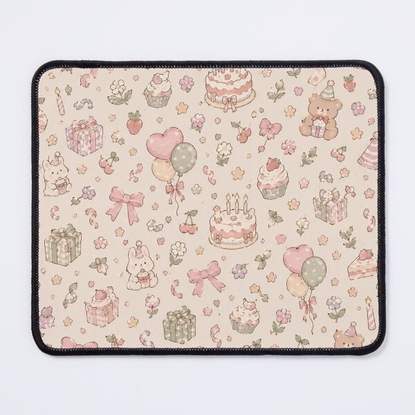Item preview, Cute Pastel Birthday Party Seamless Pattern designed and sold by ellinnur.