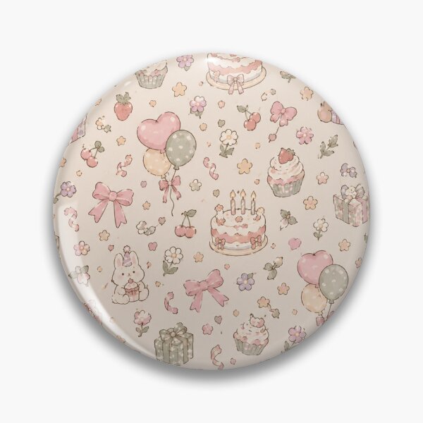 Item preview, Cute Pastel Birthday Party Seamless Pattern designed and sold by ellinnur.