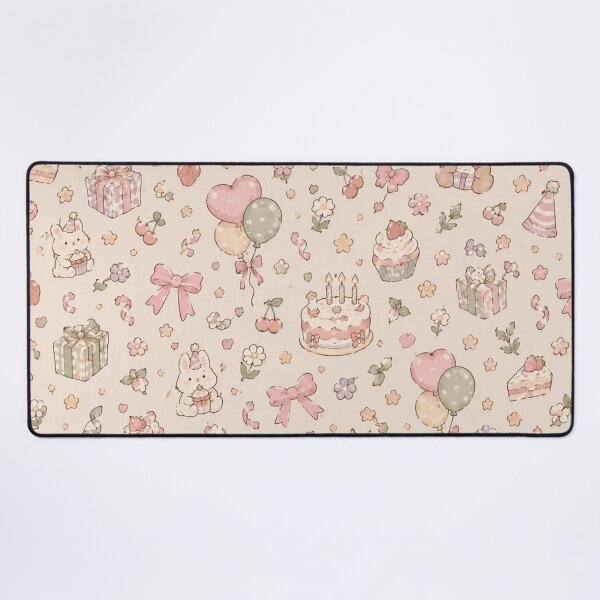 Item preview, Cute Pastel Birthday Party Seamless Pattern designed and sold by ellinnur.