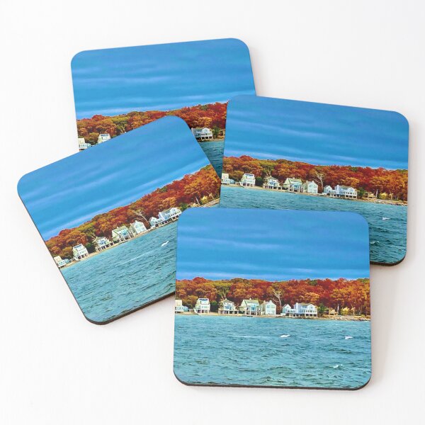 Item preview, Compo Beach Westport, CT - Sam's Seascape Series Houses designed and sold by GiftsbyNaomi.