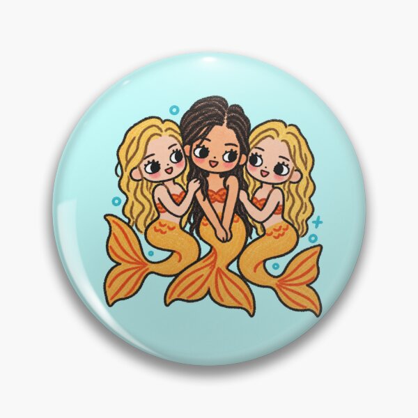 Item preview, H2o Just add Water Emma Cleo Rikki Mermaid Sticker y2k designed and sold by ArtsySquidy.