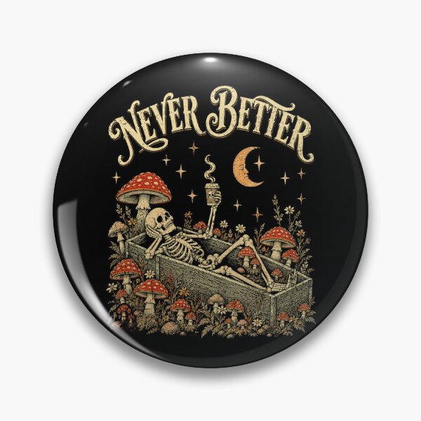 Item preview, Never Better Skeleton Drinking Coffee Cottagegoth designed and sold by elongatedjazz.