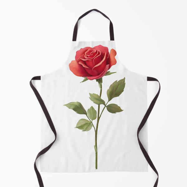 Item preview, Elegant illustration of a red rose – realistic botanical art designed and sold by Nela-&-Lena.