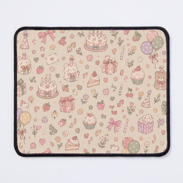 Item preview, Cute Pastel Birthday Party Seamless Pattern designed and sold by ellinnur.