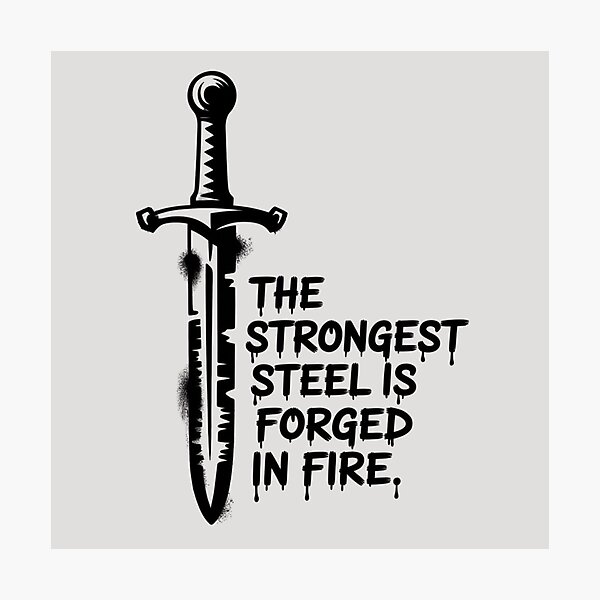 Item preview, Banksy - The strongest steel is forged in fire designed and sold by 123ks.