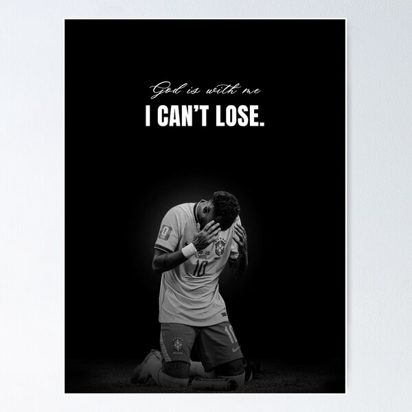 Item preview, Neymar Motivational Quote Portrait designed and sold by SuccessInsanity.