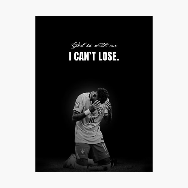 Item preview, Neymar Motivational Quote Portrait designed and sold by SuccessInsanity.