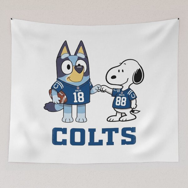 Item preview, Bluey And Snoopy Indianapolis Football Buddies designed and sold by DamianRoy88.