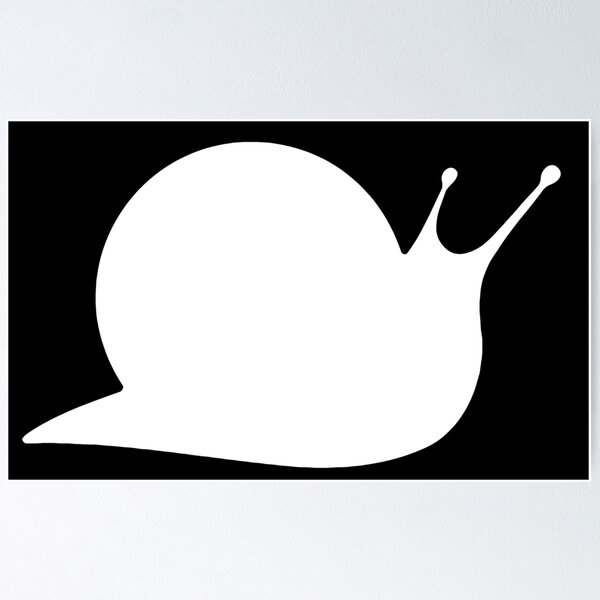 Item preview, Minimalist Snail Silhouette Cute Animal Art designed and sold by tamicantik47.