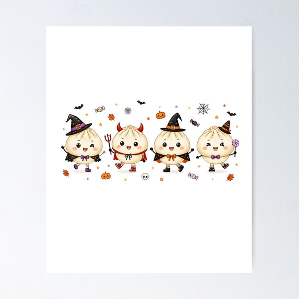 Item preview, Spooky Cute Dumplings — Halloween Party Crew designed and sold by VibeTherapyArt.