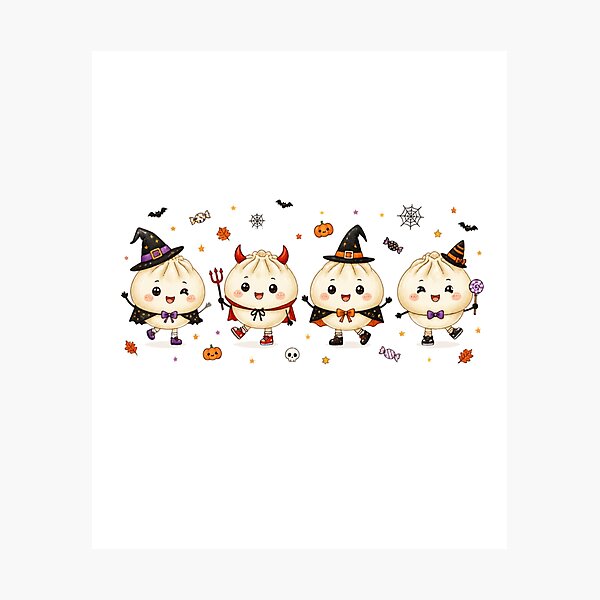 Item preview, Spooky Cute Dumplings — Halloween Party Crew designed and sold by VibeTherapyArt.