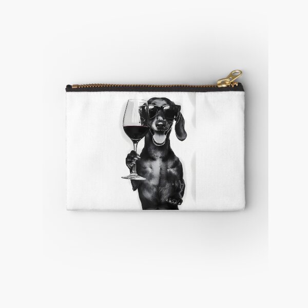 Item preview, Dachshund Dog Drinking Red Wine  Wearing Sunglasses designed and sold by uyndonG-rey.