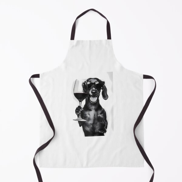 Item preview, Dachshund Dog Drinking Red Wine Wearing Sunglasses designed and sold by uyndonG-rey.