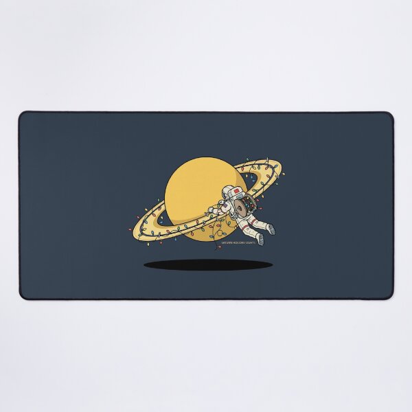 Item preview, Astronaut Saturn Holiday Lights Christmas Pop Art designed and sold by Rare By Hero.