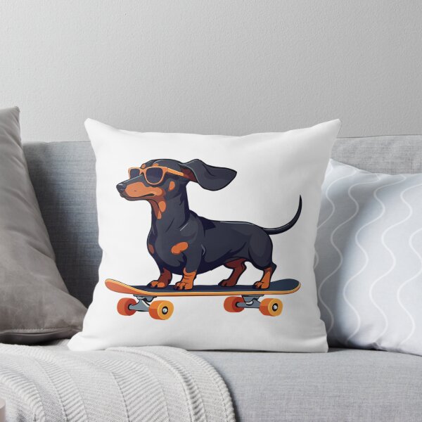 Item preview, Dachshund Wiener Dog With Sunglasses On A Skateboard designed and sold by uyndonG-rey.