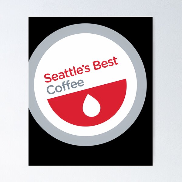 Item preview, Coffee Red Drop Circle Emblem designed and sold by IsabelleParker.