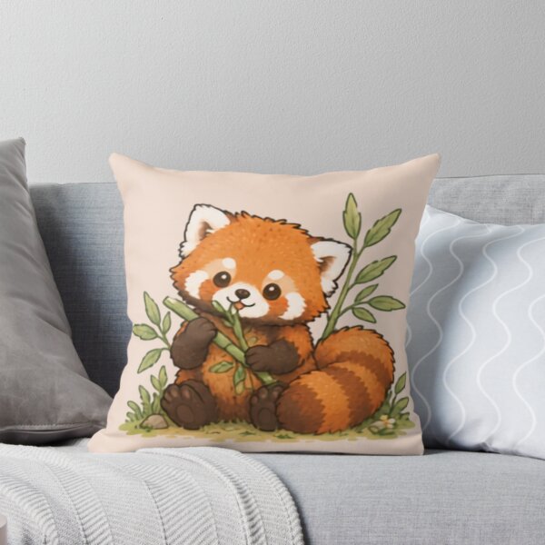 Item preview, Bamboo Snack Time Red Panda designed and sold by MellowMunchkins.