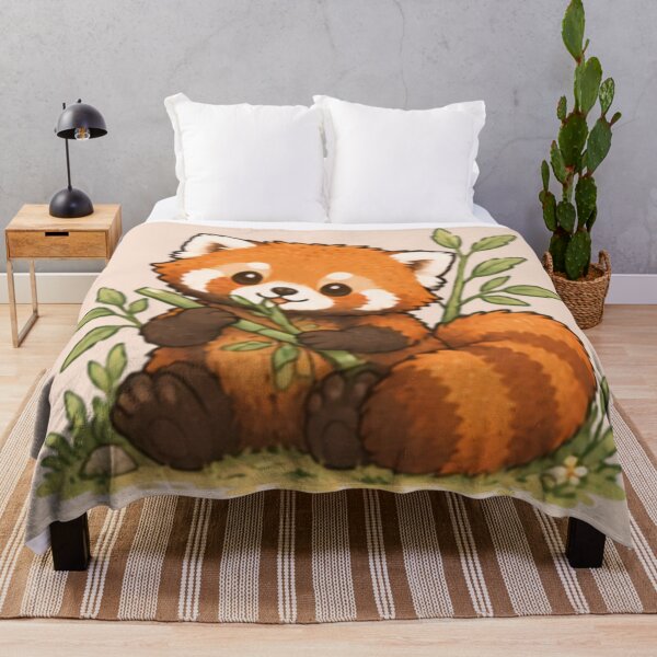 Item preview, Bamboo Snack Time Red Panda designed and sold by MellowMunchkins.