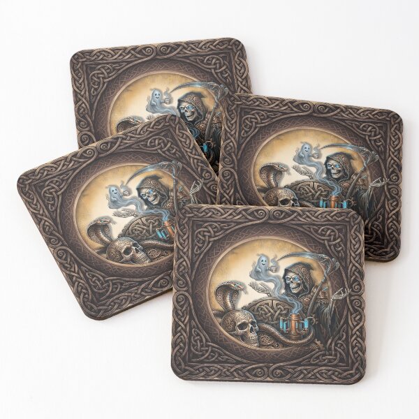 Item preview, Steampunk Grim Reaper Coffee Break designed and sold by nicky2342.