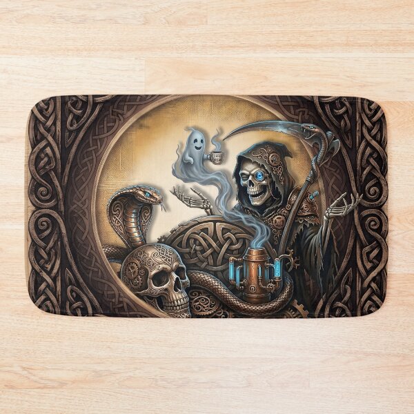 Item preview, Steampunk Grim Reaper Coffee Break designed and sold by nicky2342.