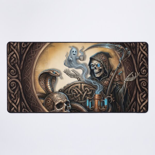 Item preview, Steampunk Grim Reaper Coffee Break designed and sold by nicky2342.