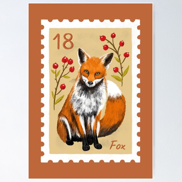 Item preview, Fox Stamp designed and sold by SarahWhittle.