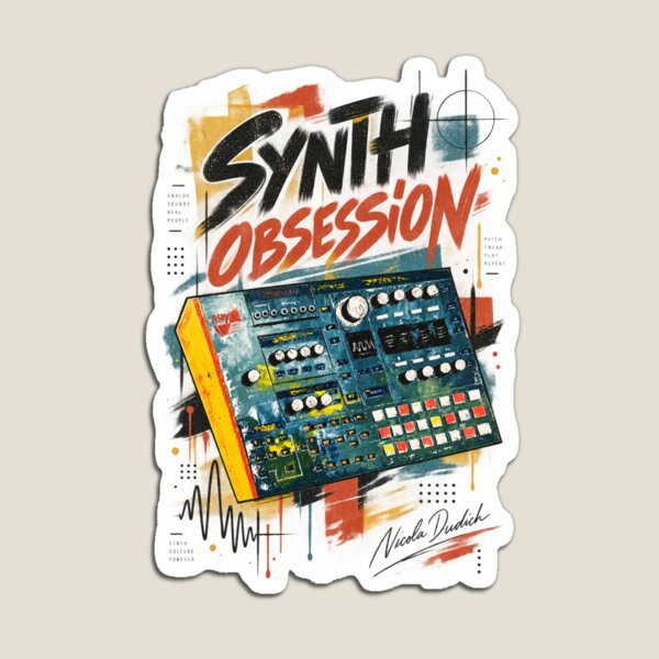 Item preview, Synth Session – Electronic Music Groovebox Art designed and sold by NicolaDudich.