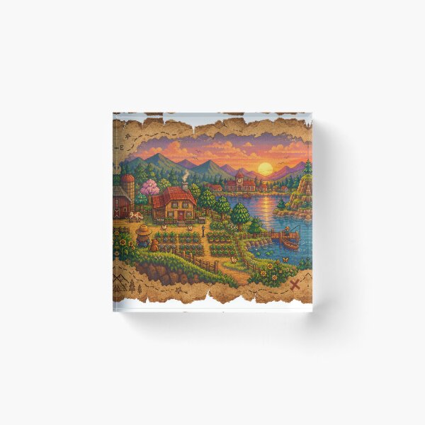 Item preview, stardew Valley Treasure map designed and sold by FeelTheDrawing.